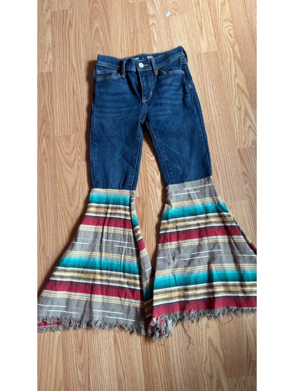 Old Navy Size 8 Girls Western Bell Bottoms